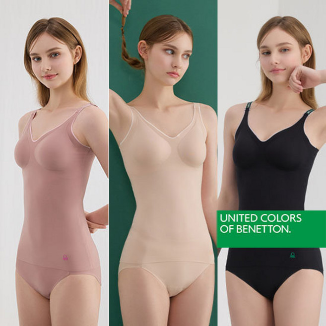 베네통 25FW 모달 퓨징 슬리머 3세트(슬리머 3종 + 팬티 3종)
