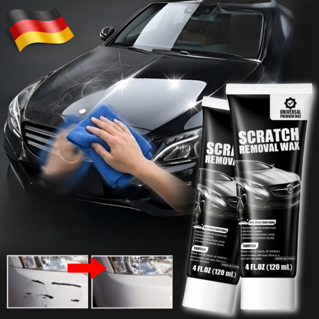 독일 자동차 도장면 흠집 제거용 딥 리페어 왁스 3분 만에 상처 제거 자동차 스크래치 왁스 장시간 지속되는 보호막, 120ml, 3세트