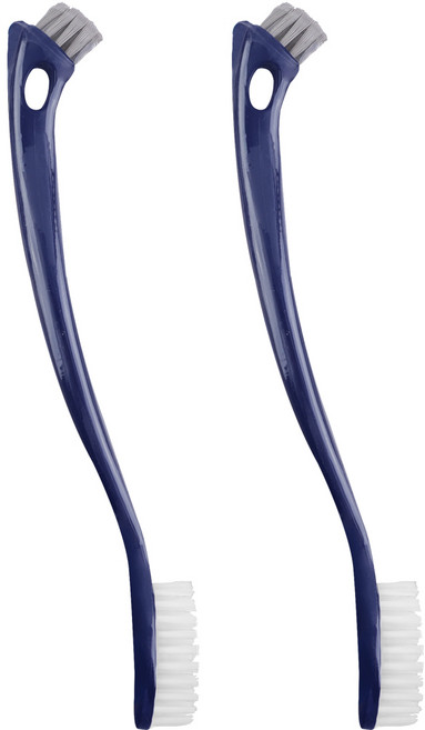 일조 돌핀투웨이브러쉬 국산 양면세척솔 다용도솔 운동화솔 틈새브러쉬, 2개, 네이비