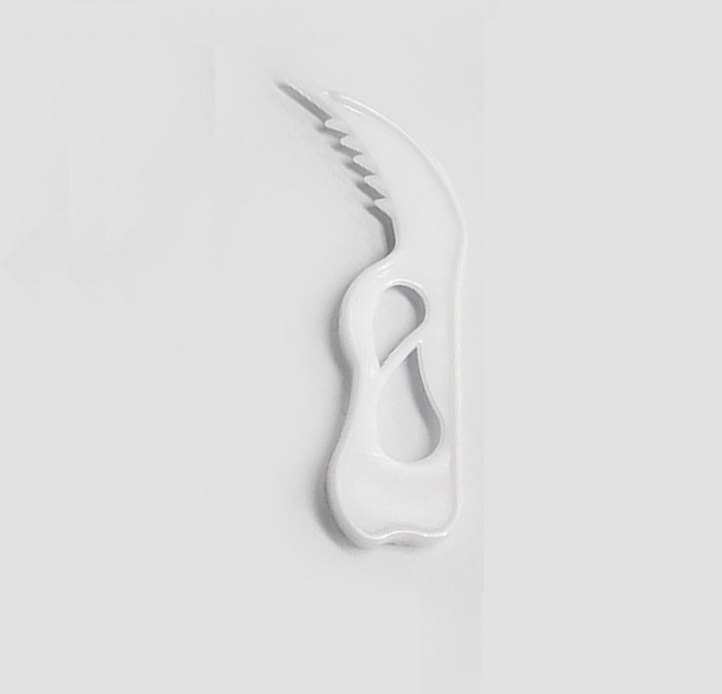 일회용 실링 필름 커팅 플라스틱 랩칼 화이트, 1000개, 1개