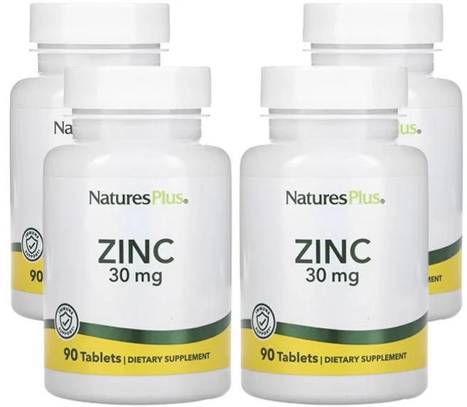 네이쳐스플러스 아연 90정, 4개 - 쿠팡