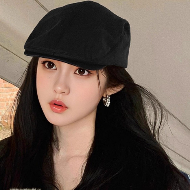 Karsaer 일본식 베레모 빈티지 빅챙 헌팅캡 골프모자 앞모자 남녀공용 스냅백 모자 베레모 G0274