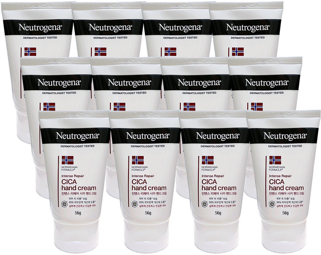 뉴트로지나 인텐스 리페어 풋크림, 56g, 12개