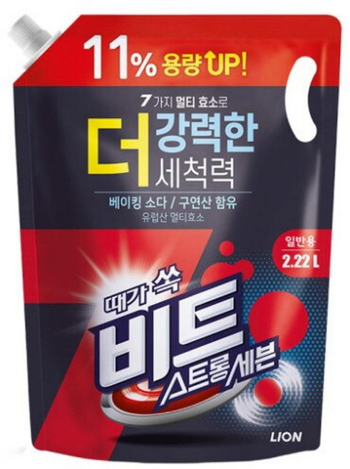 비트 스트롱 세븐 일반용 액상세제 리필, 2.22L, 12개