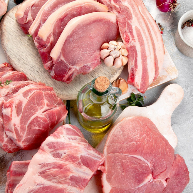 캠핑고기 한돈 스킨진공포장 신선한 제주 백돼지 뒷다리살, 1개, 500g