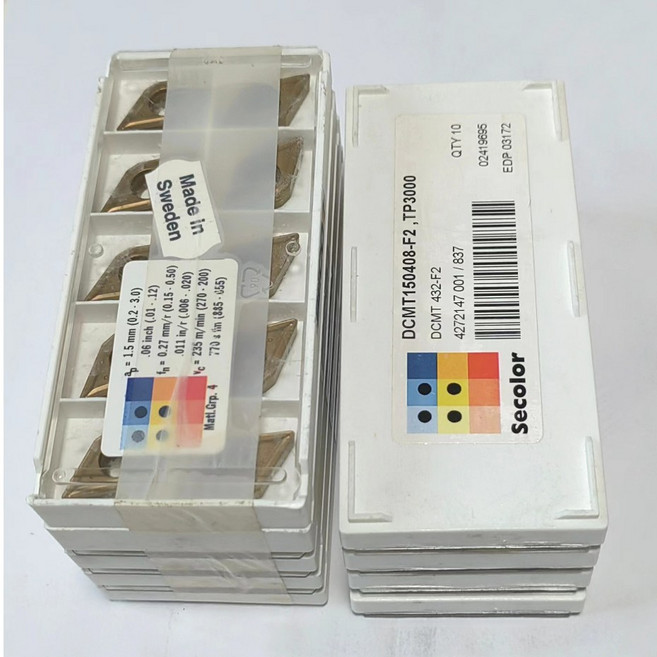 車刀片 DCMT150408-F2 TP3000 精密車削 耐磨損 適用多種金屬, 1個