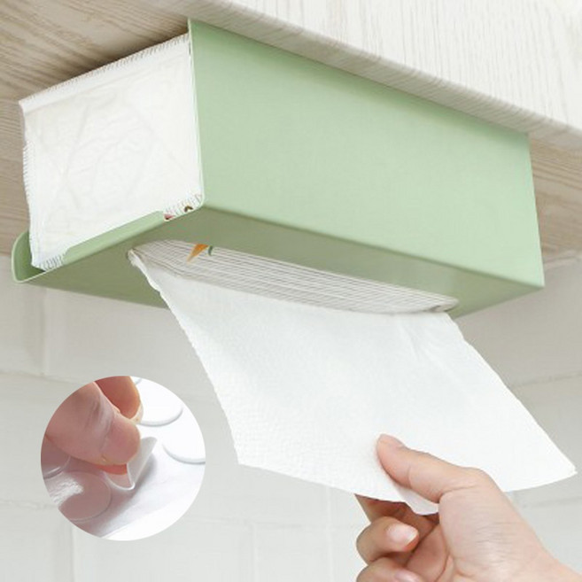 온통온유 못없는 거치식 티슈케이스 키친타올걸이 핸드타올 페이퍼타올 마그넷 홀더 디스펜서, 민트그린, 1개