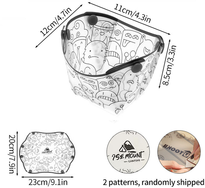 야외 접이식 경량 식기 휴대용 캠핑 그릇 플레이트 컵 커피 필터 다목적, 03 Folding cup, 1개