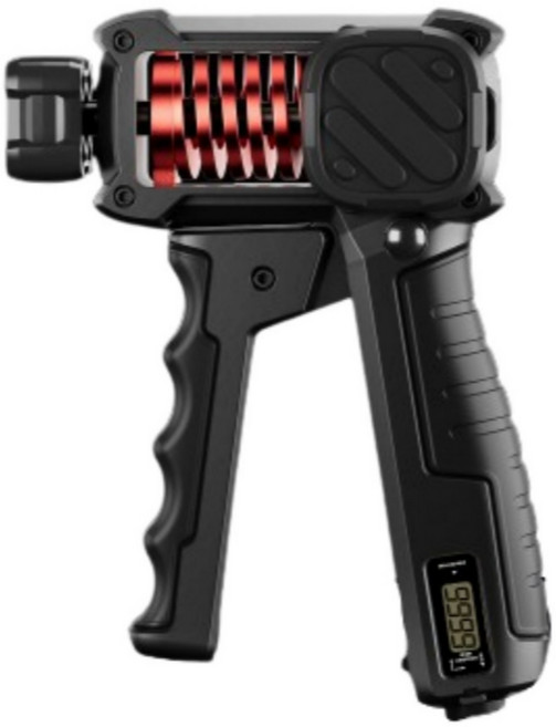 요시무 악력기 자동 카운터 5~60kg 전완근 완력기, 레드, 1개