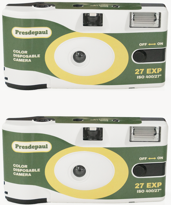 프레드폴 컬러 일회용카메라 27장 현상스캔사진인화 서비스 포함, 2개