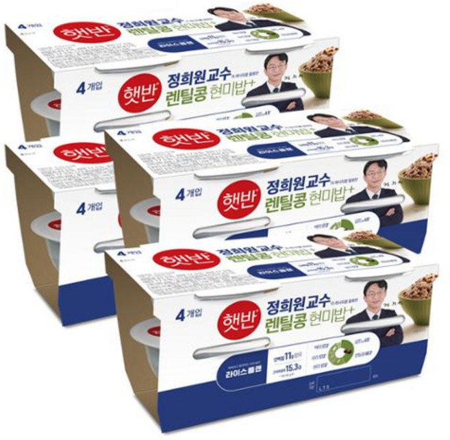 햇반 렌틸콩 현미밥 190g x16개 617146, 16개