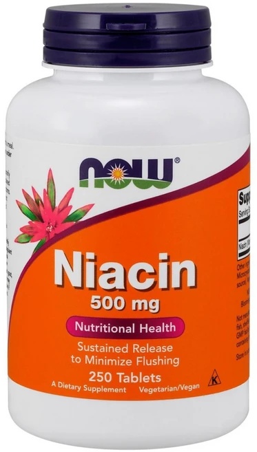 나우푸드 니아신 500mg 타블렛 비건, 250정, 1개 - 쿠팡