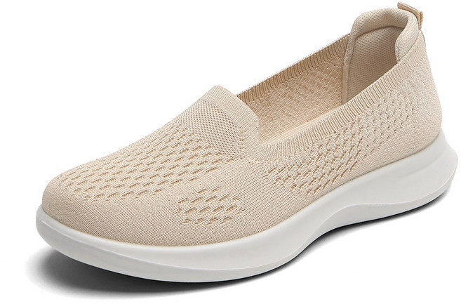 까발로 여성 발편한 단화 니트 플랫슈즈 슬립온 CA047