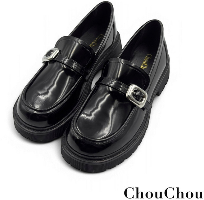 ChouChou 馬銜扣厚底樂福鞋