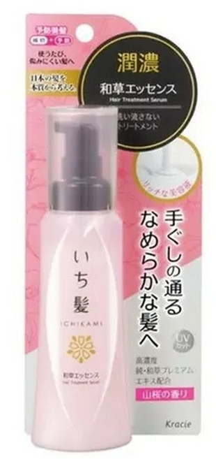이치카미 윤농 와구사 헤어 에센스 100ml いち髪 潤濃和草エッセンス, 1개