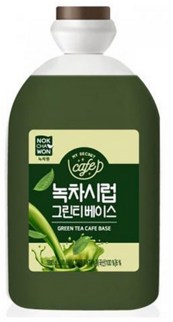 메가커피 녹차원 녹차시럽 그린티 베이스, 1박스