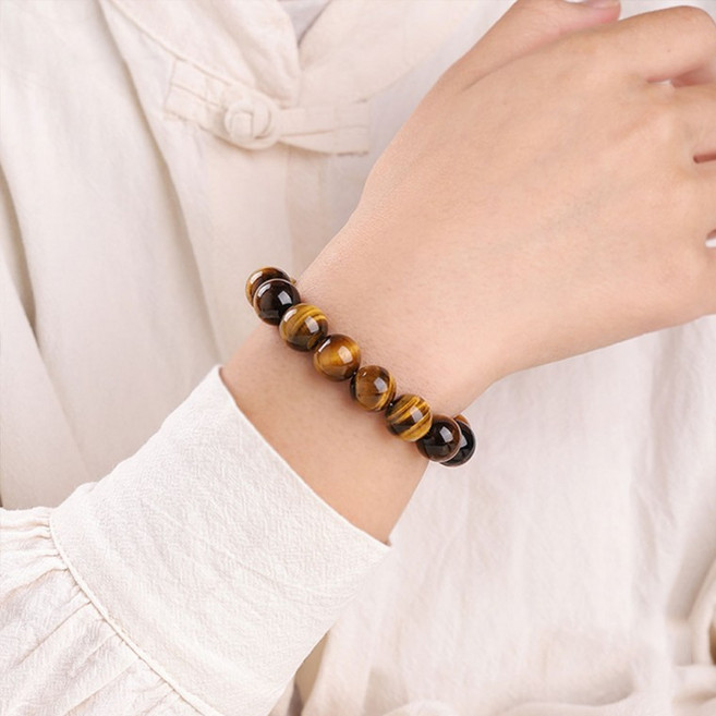 호안석 천연 원석 재물운 팔찌 10mm LM-0786