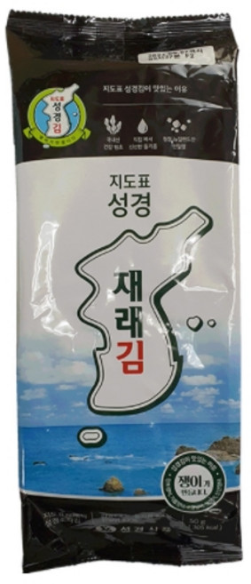 지도표성경 재래조각김 50g 10개