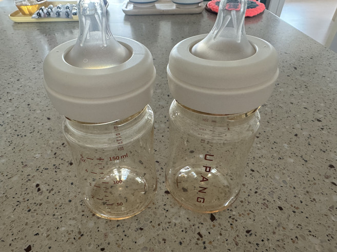 [스타터팩] 유팡맘마 PPSU 노꼭지 젖병 150ml + 젖꼭지 2P 증정, S 2P, 바닐라크림