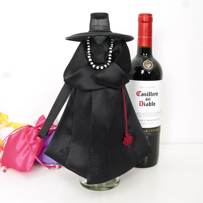 인테리어 오브제 사자 미니어처 저승사자 와인 술병커버 SE시리즈, SE02