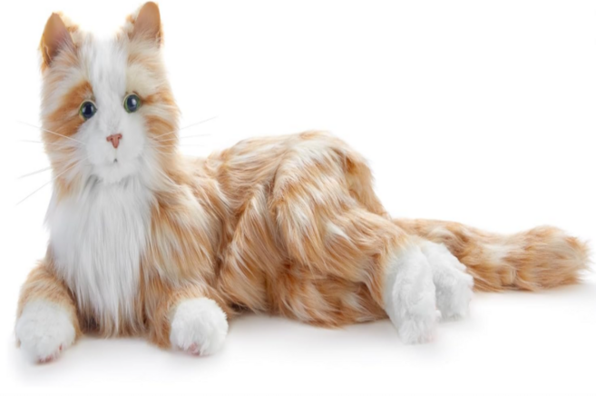 로봇고양이 움직이는 고양이 로봇 반려묘 독거노인용, 2. 검은색 &흰색, 검은색, 1개