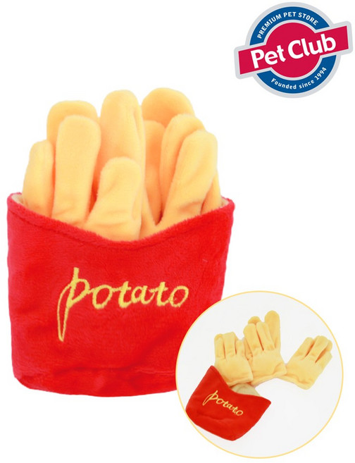 벨버드 TOY 삑삑이바스락 강아지 장난감, 1개