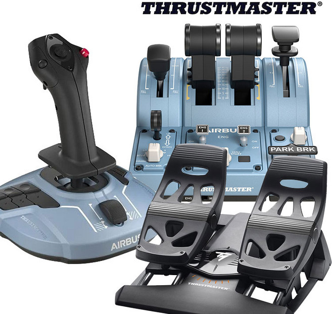트러스트마스터 TCA AIRBUS EDITION TFRP 러더 풀세트 (한국 공식 윈도우용 병행x 해외직구x), 1개