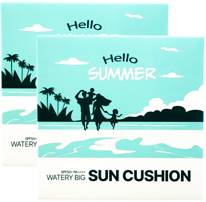 [장윤정의 선택] 리에노 수분 듬뿍 빅 선쿠션 무기자차, 2개