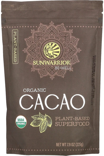 Sunwarrior Be Well Cacao 7.9 oz (225 g), Sunwarrior, Be Well, Cacao, 7., 225g, 1 - 쿠팡