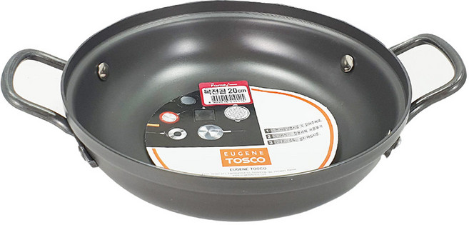 유진토스코 국산 업소용 경질전골냄비 찌개냄비 복전골 곱창팬 부대찌개, 경질복전골(하부만)22호, 1개