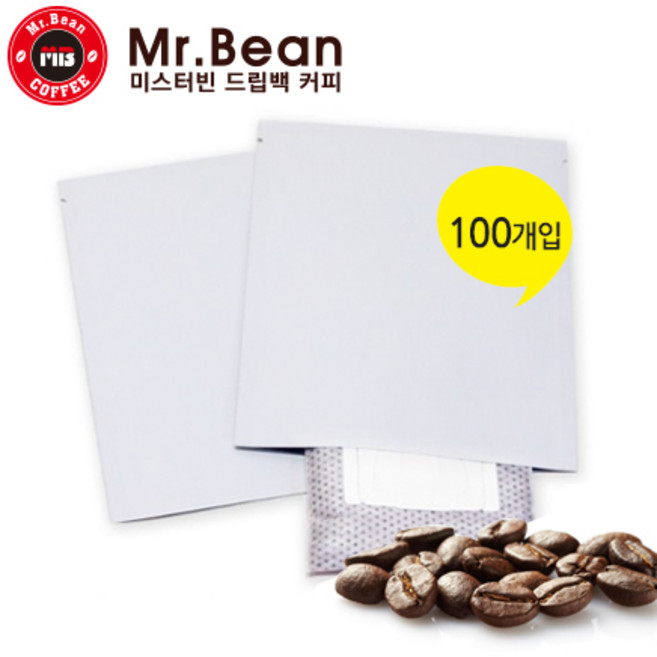 미스터빈 노루지 드립백 봉투, 1개, 무광화이트 M