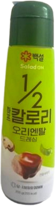 백설 하프칼로리 오리엔탈 드레싱, 255g, 3개