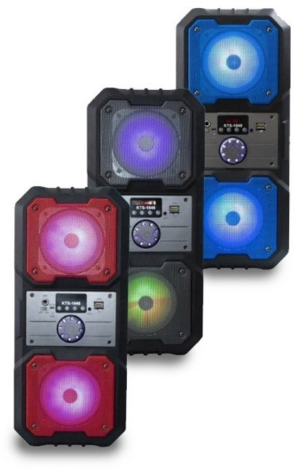 고급 듀얼 앰프 스피커 KTS-1048 Hi-Fi스피커 야외용 행사용 노래방