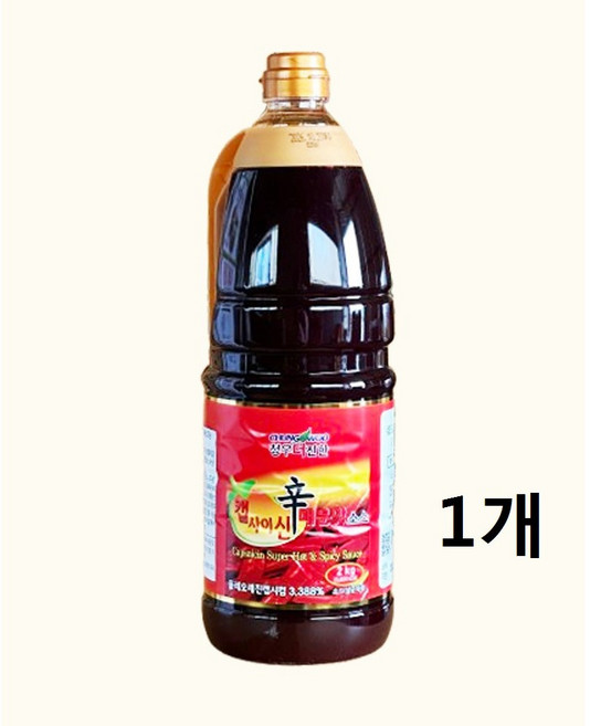 청우 더진한 캡사이신 매운맛소스2kg 1개, 2.1kg