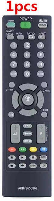 AKB73655862 LG HD 스마트 TV 리모컨 32CS460 32LS3400 42LS3400 42LT360C 42PA4500 부품 교체, 1pcs, 1개