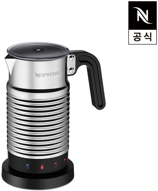네스프레소 에어로치노4 우유거품기 밀크디바이스, 에어로치노4/4194-KR-SI-NE