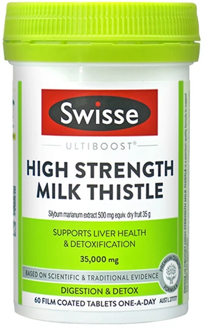 스위스 울티부스트 하이 스트렝스 밀크시슬 3500mg 필름코팅 타블렛, 60정, 1개 - 쿠팡