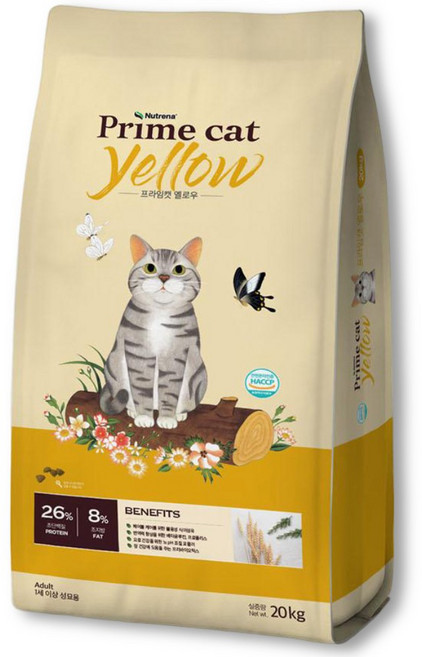 뉴트리나 프라임캣 옐로우, 1개, 20kg