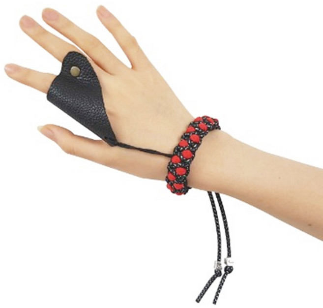 검지보호대 매듭형 손가락보호대 활 활쏘기 국궁 우수완대 궁시백화점, 랜덤