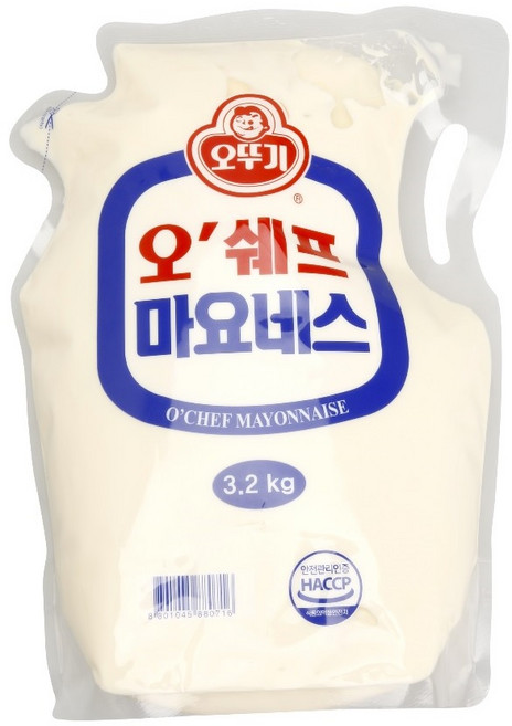 오쉐프 마요네즈 스탠딩 파우치 3.2k * 4개 1박스, 3.2kg