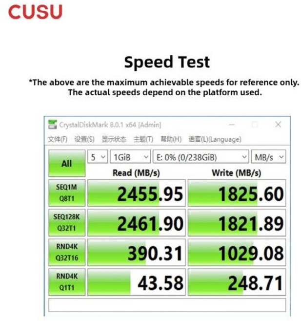 노트북 데스크탑용 내부 솔리드 스테이트 드라이브 하드 디스크 CUSU SSD 256gb M.2 PCIe3.0 x 4 NVMe, 1개, 01 256GB, 한개옵션1