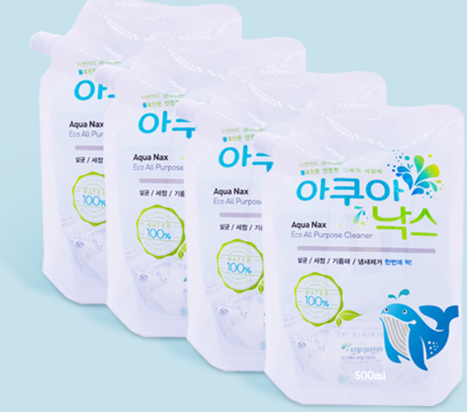 아쿠아낙스 리필, 500ml, 4개