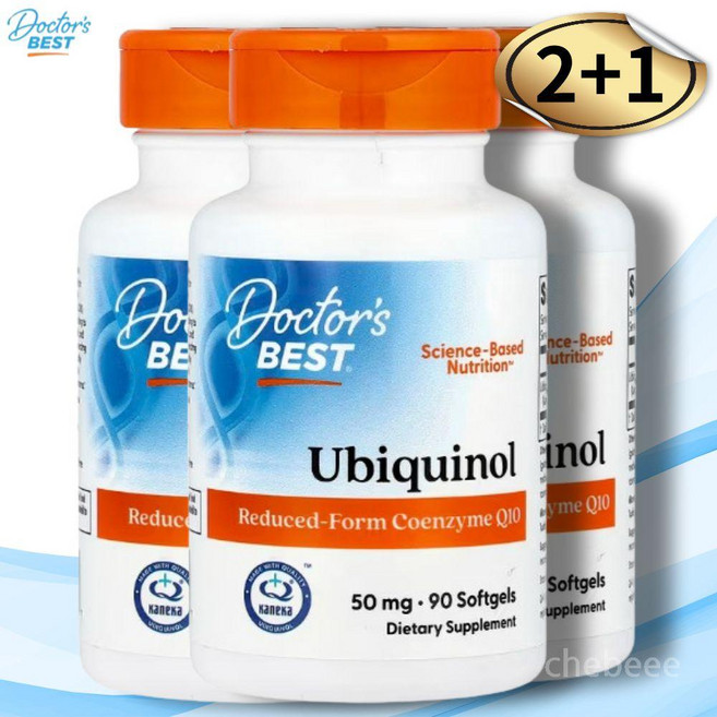 닥터스베스트 유비퀴놀 50mg 90정 3병 코엔자임 Q10 Coq10, 90개입, 3개