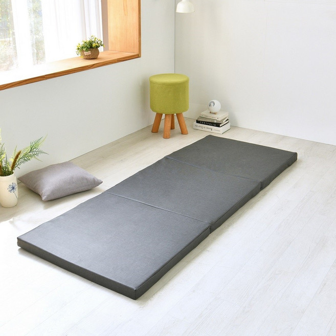 고운님 레자 3단 접이식매트리스, (마블) 레자 다크그레이, 5cm