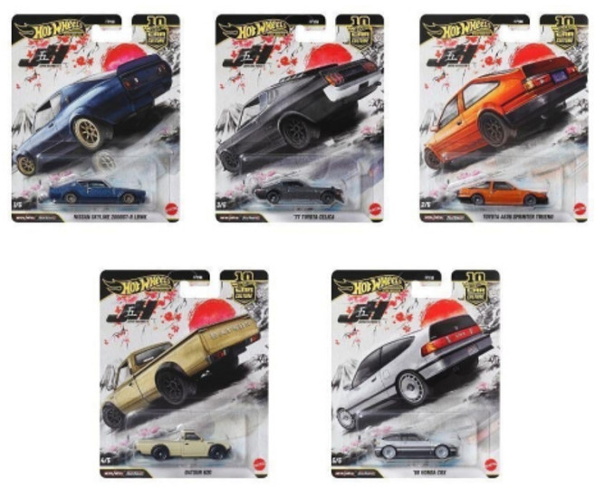 Hot Wheels 經典 JDM 車款 縮小模型, 1套