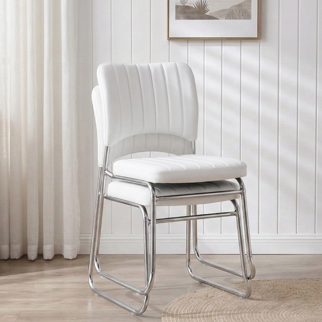 Bloom 사무용 의자 | 다용도 인테리어 체어, 화이트