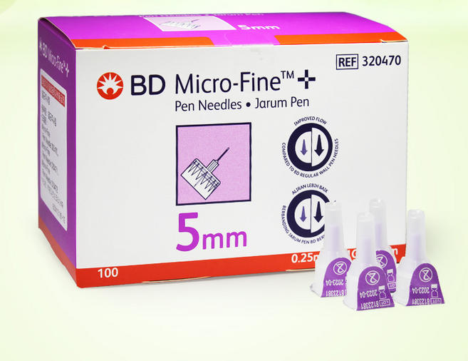 BD 인슐린 멸균 주사침 펜니들 31G 5mm 100개