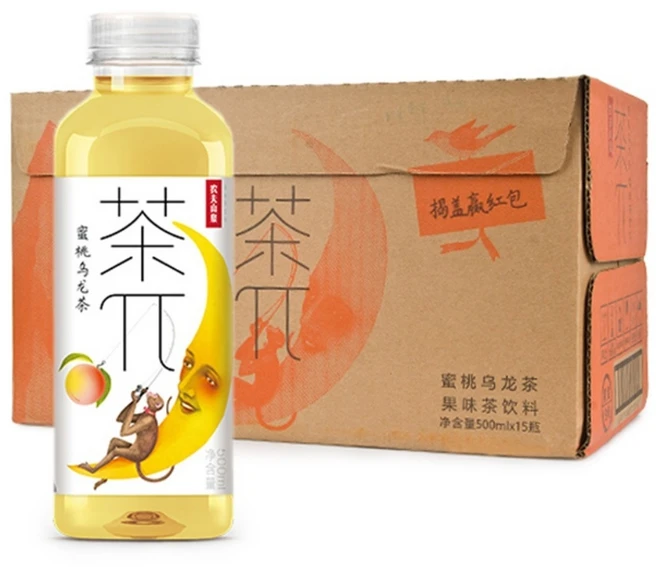 차파이 복숭아 우롱차, 500ml, 15개 - 쿠팡