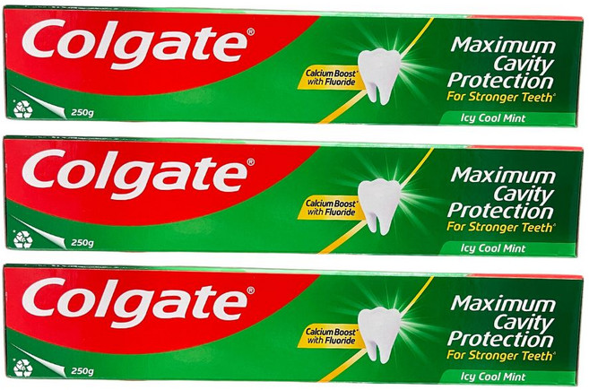 콜게이트 아이씨 쿨민트 치약, 250g, 3개