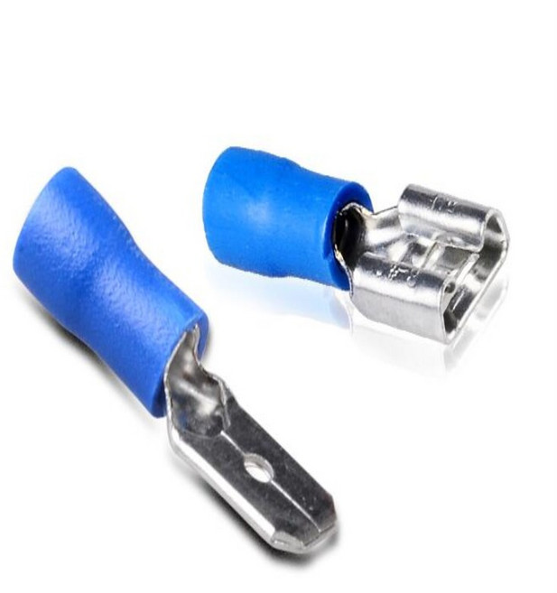 100PCS MDD1.25-110 구리 터미널 남성 절연 조인트 끝 전기 압착 단자, 07 MDD5.5-250